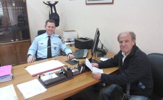 Συνάντηση του Προέδρου με τον Διοικητή του ΑΤ Αχαρνών